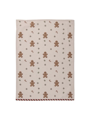 Clayre & Eef Geschirrtuch in Beige/ Hellbraun - (L)70 x (B)50 cm