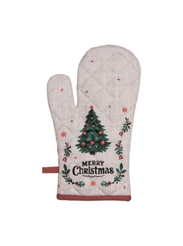 Clayre & Eef Ovenwant beige/groen - (L)30 x (B)18 cm