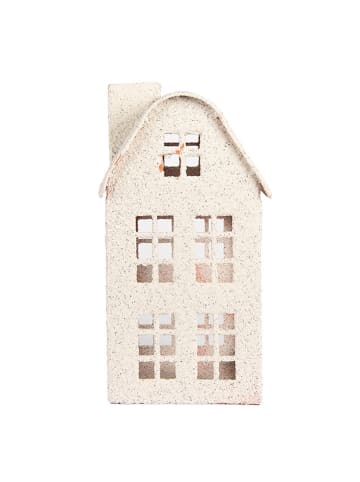 Clayre & Eef Świecznik w kolorze kremowym - 14 x 26 x 14 cm