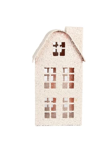 Clayre & Eef Świecznik w kolorze kremowym - 14 x 26 x 14 cm
