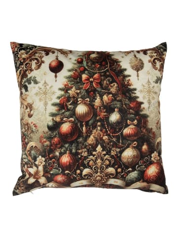 Clayre & Eef Kissenhülle in Grün/ Rot - (L)45 x (B)45 cm