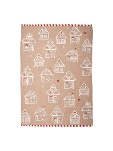 Clayre & Eef Theedoek lichtbruin - (L)70 x (B)50 cm