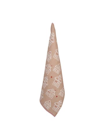 Clayre & Eef Geschirrtuch in Hellbraun - (L)70 x (B)50 cm
