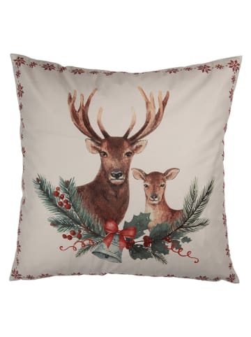 Clayre & Eef Kissenhülle in Beige/ Braun - (L)45 x (B)45 cm