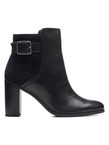 Clarks Leder-Stiefeletten "Freva 85" in Schwarz