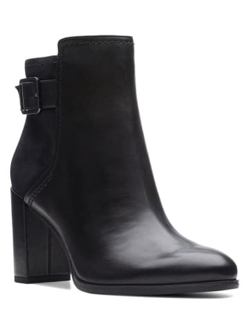 Clarks Skórzane botki "Freva 85" w kolorze czarnym