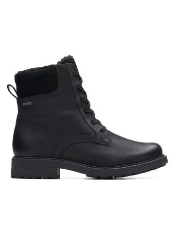 Clarks Leder-Boots "Orinoco 2 GTX" in Schwarz