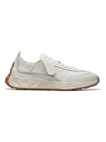 Clarks Skórzane sneakersy "Lea" w kolorze białym