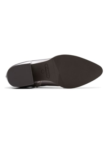 Clarks Leder-Stiefeletten "Elder Rae" in Silber