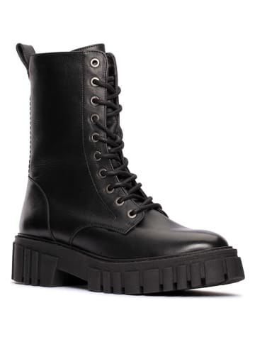 Clarks Leder-Boots "Page" in Schwarz