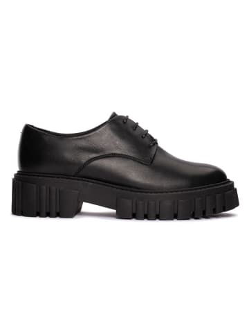 Clarks Leder-Schnürschuhe "Page Walk" in Schwarz