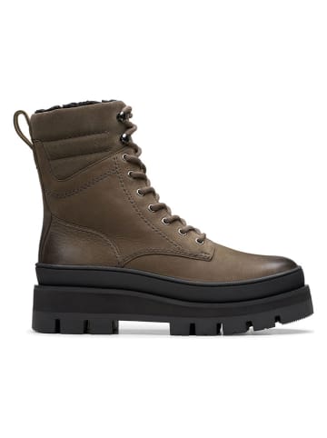 Clarks Skórzane botki "Orianna 2" w kolorze brązowym
