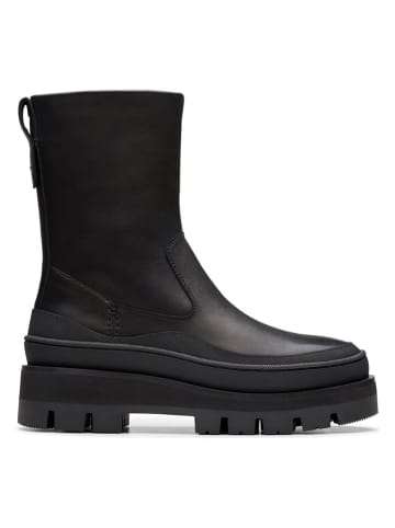 Clarks Leder-Boots "Orianna 2 Rise" in Schwarz