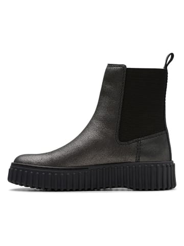 Clarks Leder-Chelsea-Boots "Torhill Maple" in Schwarz