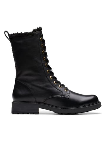 Clarks Skórzane botki "Orinoco 2" w kolorze czarnym
