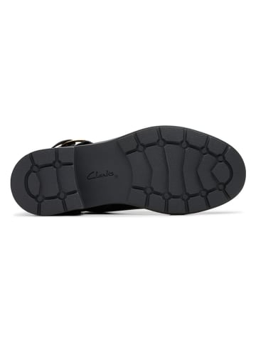 Clarks Leder-Boots "Hearth Kaylie" in Schwarz