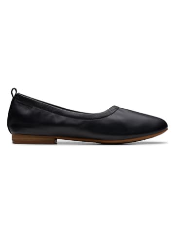 Clarks Leder-Ballerinas "Fawna" in Schwarz