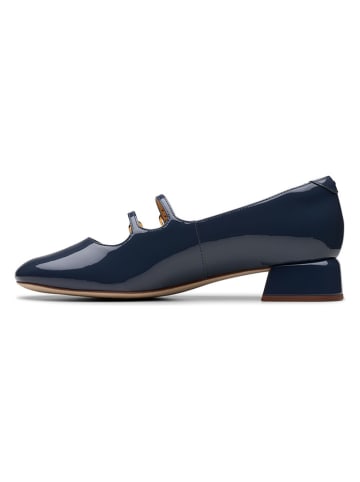 Clarks Leder-Pumps "Daiss 30 Shine" in Dunkelblau
