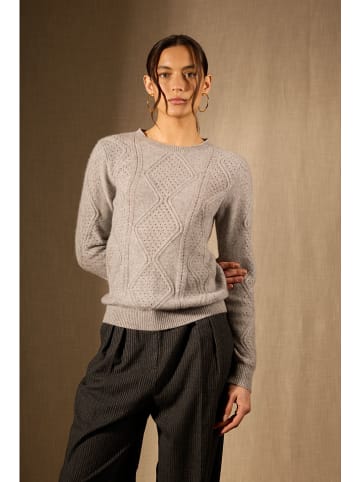 Perfect Cashmere Kasjmieren trui "Penden" lichtgrijs