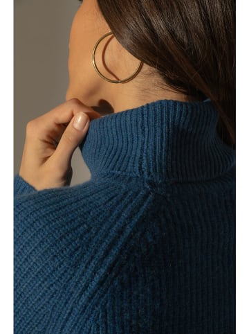 Perfect Cashmere Kasjmieren coltrui "Maneses" blauw