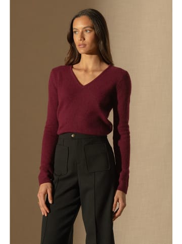 Perfect Cashmere Kasjmieren trui "Gaby" bordeaux