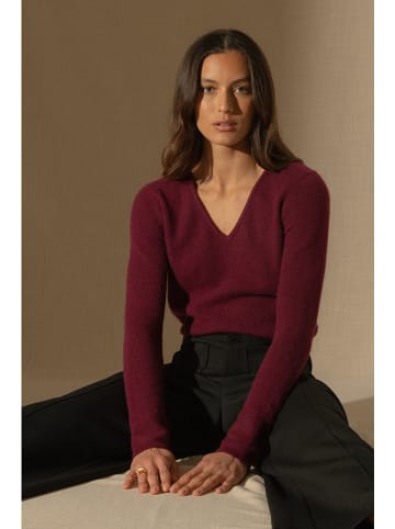 Perfect Cashmere Kasjmieren trui "Gaby" bordeaux