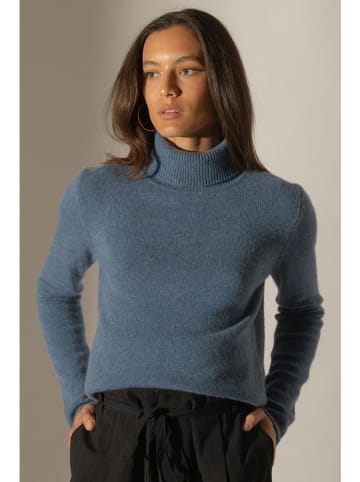 Perfect Cashmere Kaschmir-Rollkragenpullover "Willow" in Blaugrau