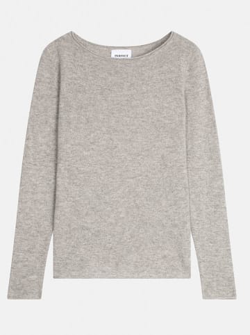 Perfect Cashmere Kasjmieren trui "Megan" lichtgrijs