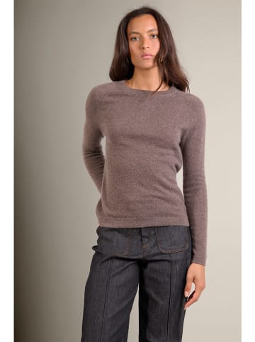 Perfect Cashmere Kaszmirowy sweter "Whitney" w kolorze szarobrązowym