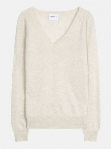 Perfect Cashmere Kaschmir-Pullover "Penelope" in Creme