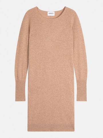 Perfect Cashmere Kasjmieren jurk "Joy" lichtbruin