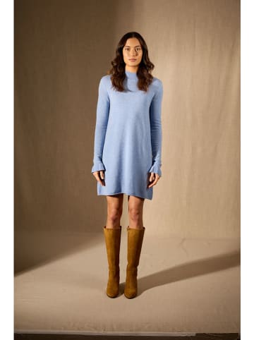 Perfect Cashmere Kasjmieren jurk "Lyamia" lichtblauw