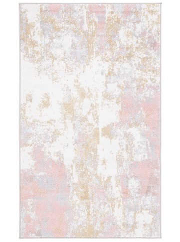 Safavieh Kurzflor-Teppich ''Bayside'' in Weiß/ Apricot/ Grau