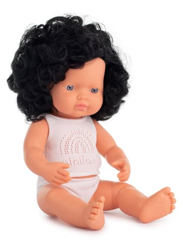 Miniland Puppe "Schwarze Locken Mädchen" - ab 10 Monaten