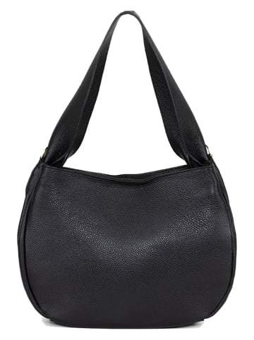 Lucca Baldi Skórzana torebka "Terni" w kolorze czarnym - 34 x 25 x 13 cm