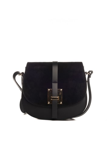 Lia Biassoni Leren schoudertas "Adda" zwart - (B)23 x (H)20 x (D)6 cm