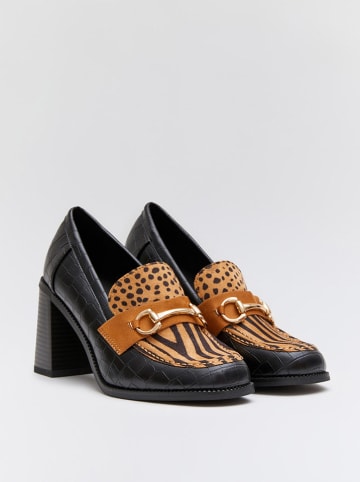 Bellucci Pumps in Hellbraun/ Schwarz