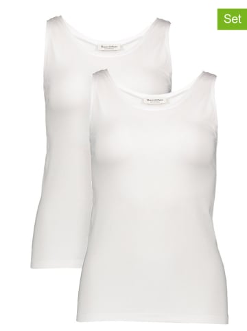 Marc O'Polo 2er-Set: Tops in Weiß