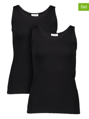 Marc O'Polo 2er-Set: Tops in Schwarz