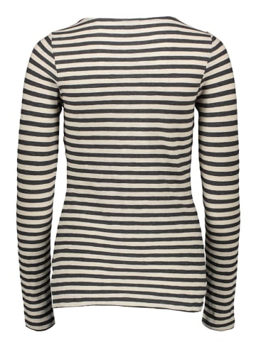 Marc O'Polo Longsleeve antraciet/crème