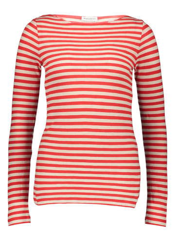 Marc O'Polo Longsleeve in Rot/ Creme
