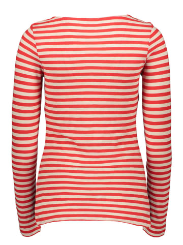 Marc O'Polo Longsleeve in Rot/ Creme