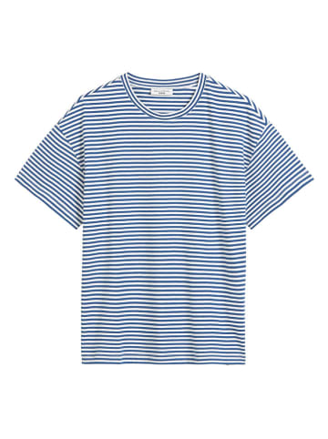 Marc O'Polo Shirt in Dunkelblau/ Weiß
