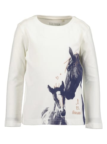 Blue Seven Longsleeve in Weiß