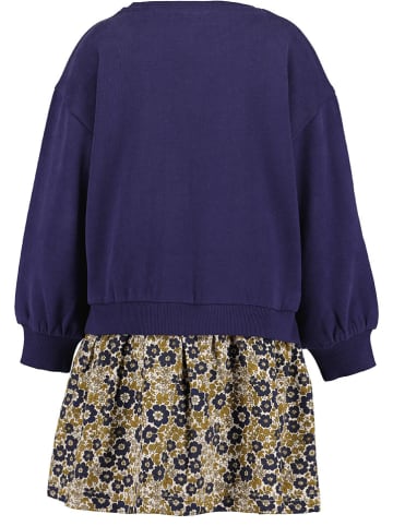 Blue Seven Sweatkleid in Dunkelblau/ Beige