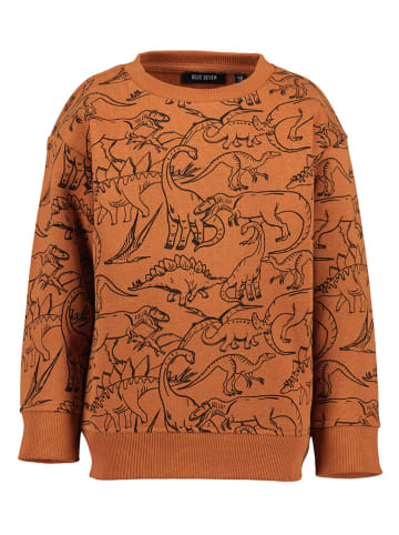Blue Seven Sweatshirt in Orange