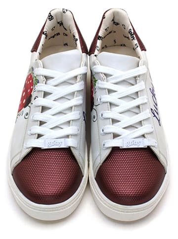 Goby Sneakers in Weiß/ Rot