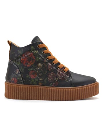 Goby Sneakersy w kolorze granatowym ze wzorem