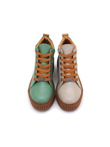 Goby Sneakers in Grün/ Creme