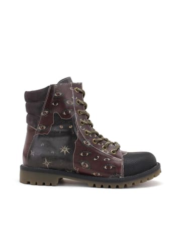 Goby Boots bruin/paars